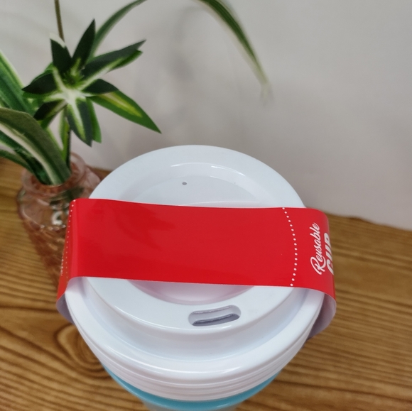 Reusable Coffee Tea Cups 3 Pack Blue - Picture 4 of 7